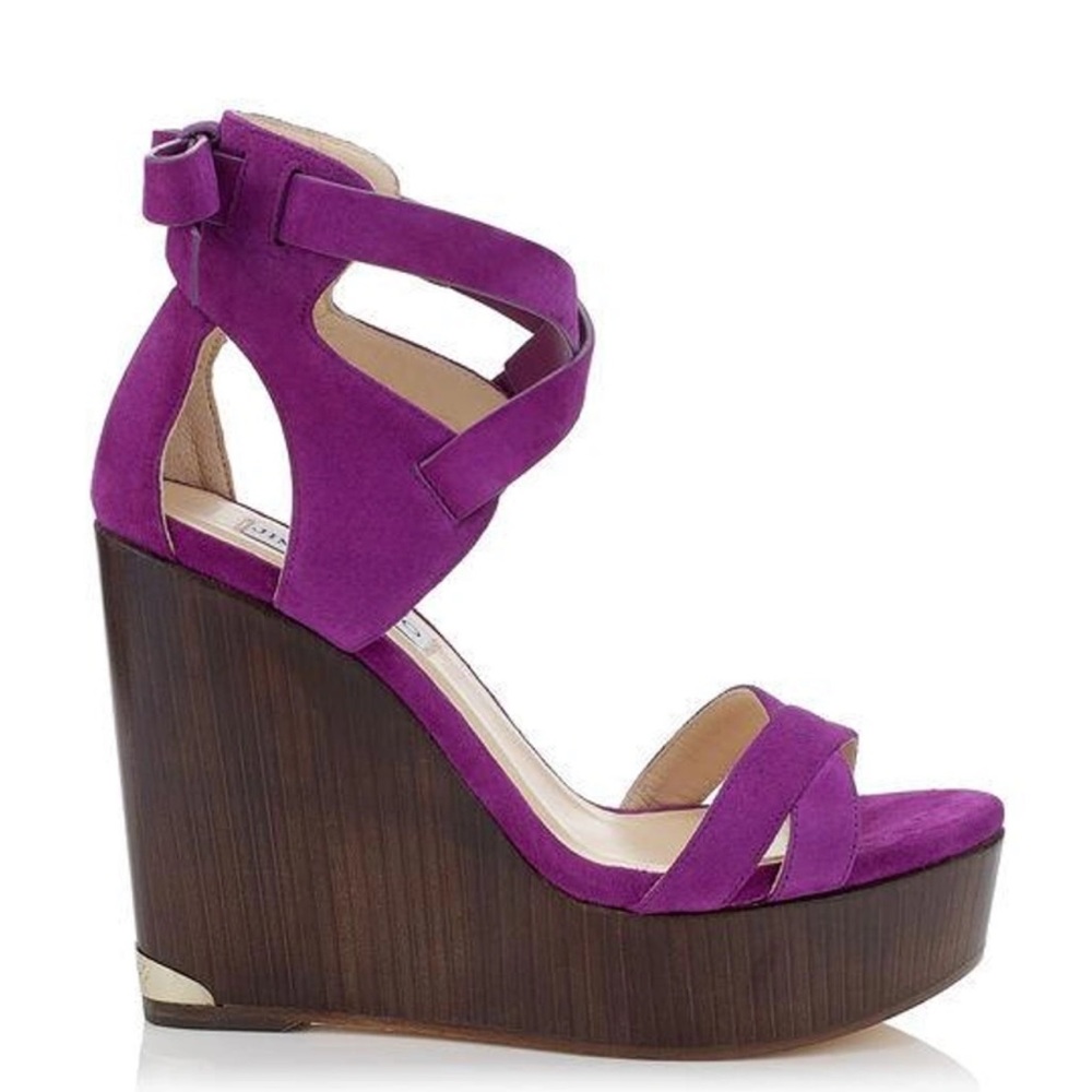 Jimmy Choo Naomi 120 Madeline Purple Suede 6.5